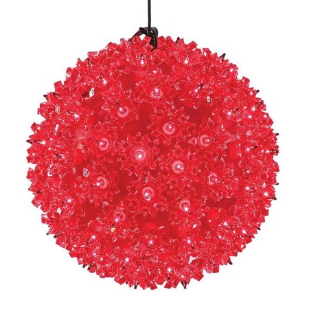 Celebrations Celebrations LED Red Starlight Sphere 7.5 in. Hanging Decor 75SLSRDA